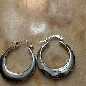 Chic Silver Hoop Earrings